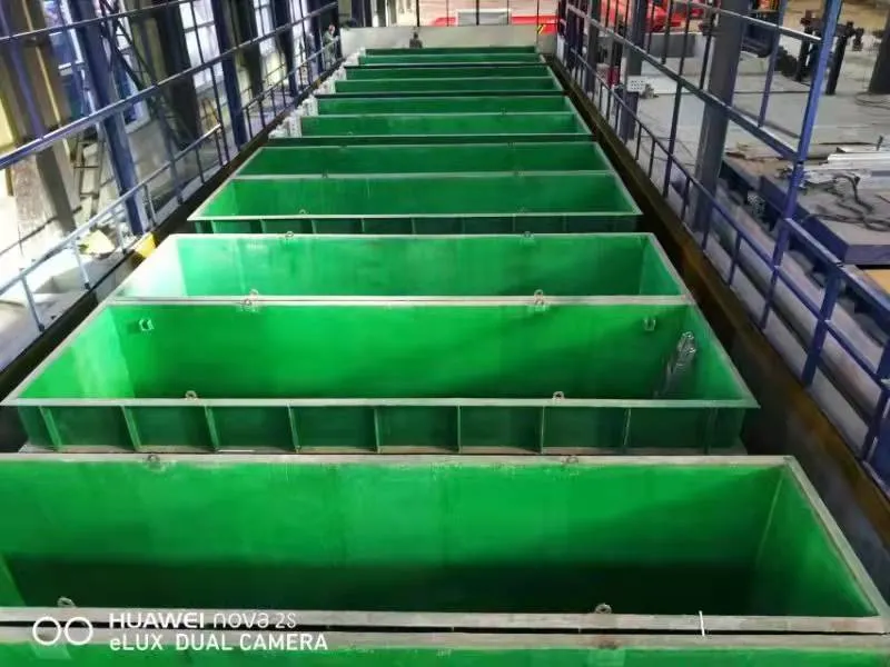 Polypropylene Pickling Pre-Treatment Tanks for Hot Galvanizing Plant