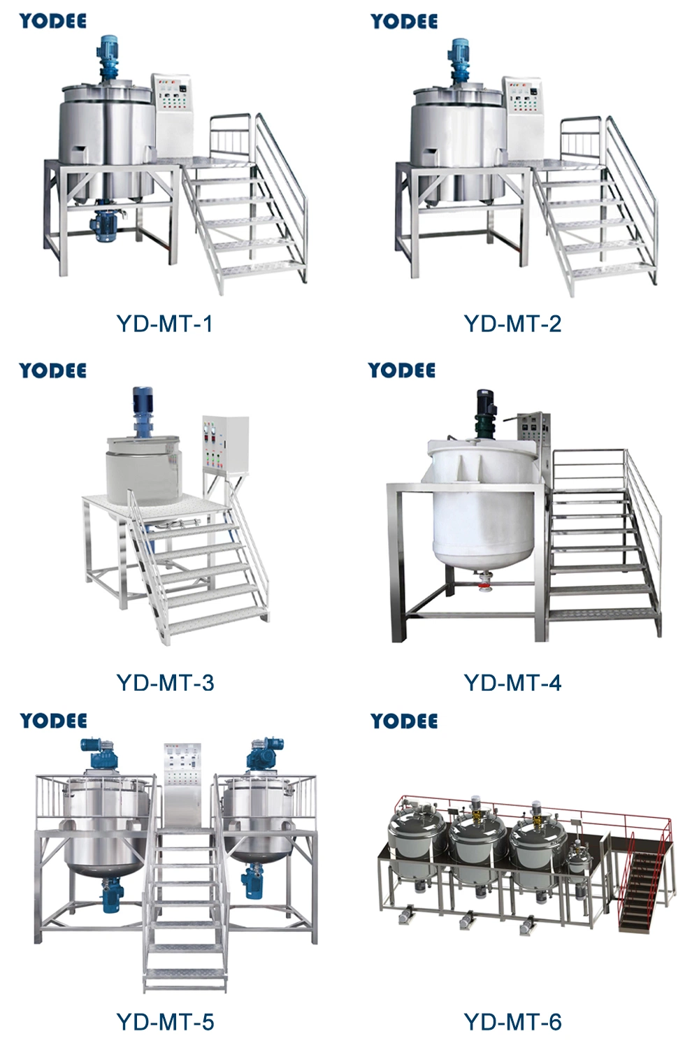 Liquid Soap / Detergent / Hand Wash Homogenizing Mixer Stainless Steel Mixing Tank