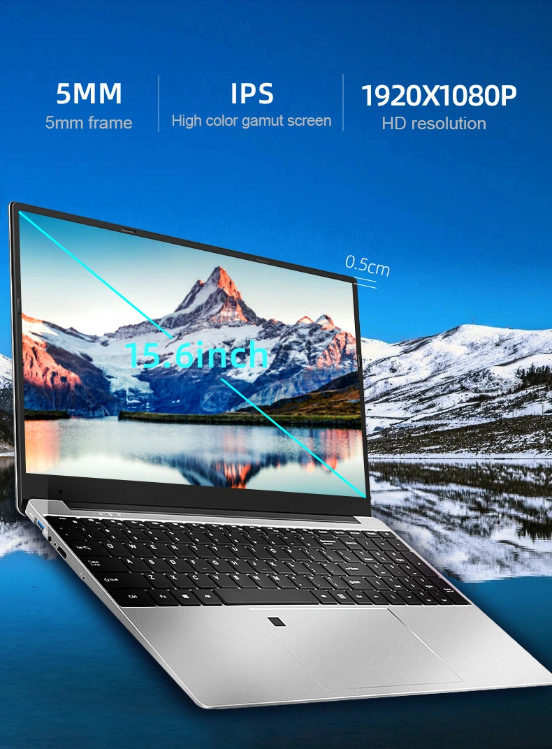15.6 Inch 8GB+128GB Win10 Laptop Top Selling Notebook Computer I3 I5 Netbooks Computer for Business