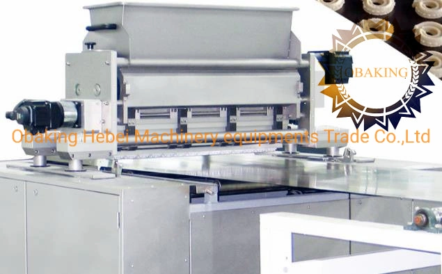 Full Automatic Sliced Cookies Extruding Machine Line with High Speed Sonic Slicer