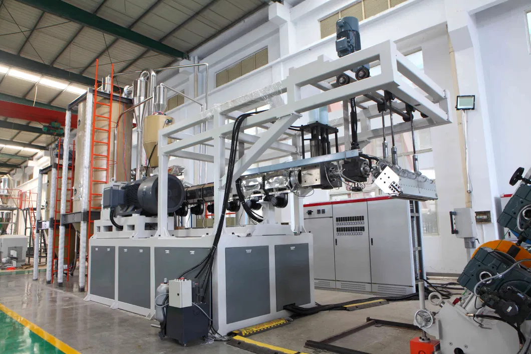 Plastic Polycarbonate Flooring Foam Sheet Extrusion Production Line /PP Film WPC Panel PVC Synthetic Marble Strip Board Extruder Machine Price