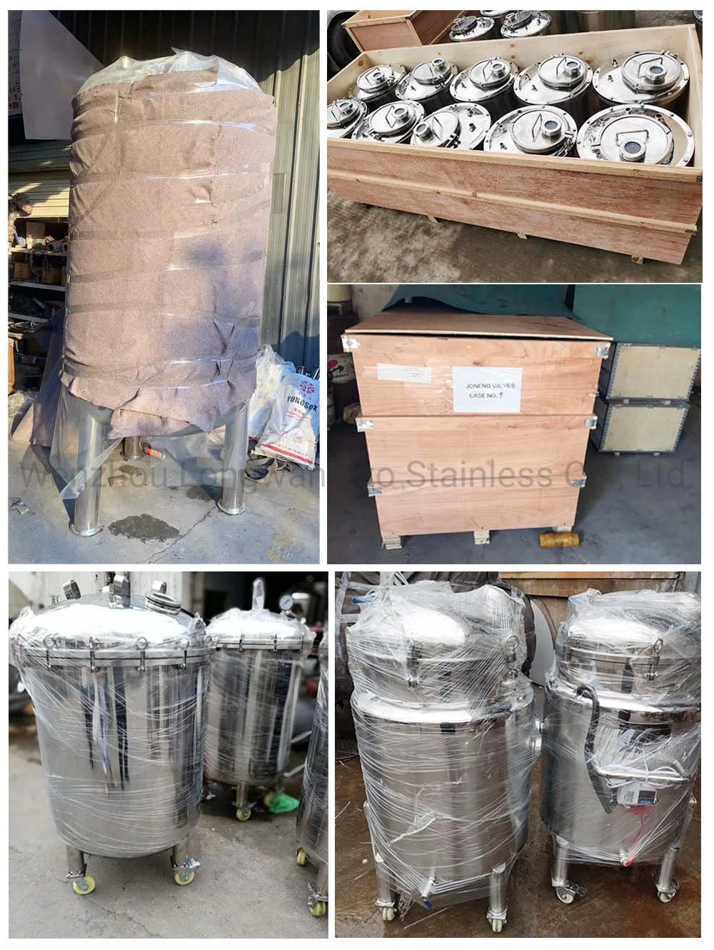 Stainless Steel Sanitary Universal Aseptic Vacuum Soap Vertical Jacketed Storage Tank Bioreactor