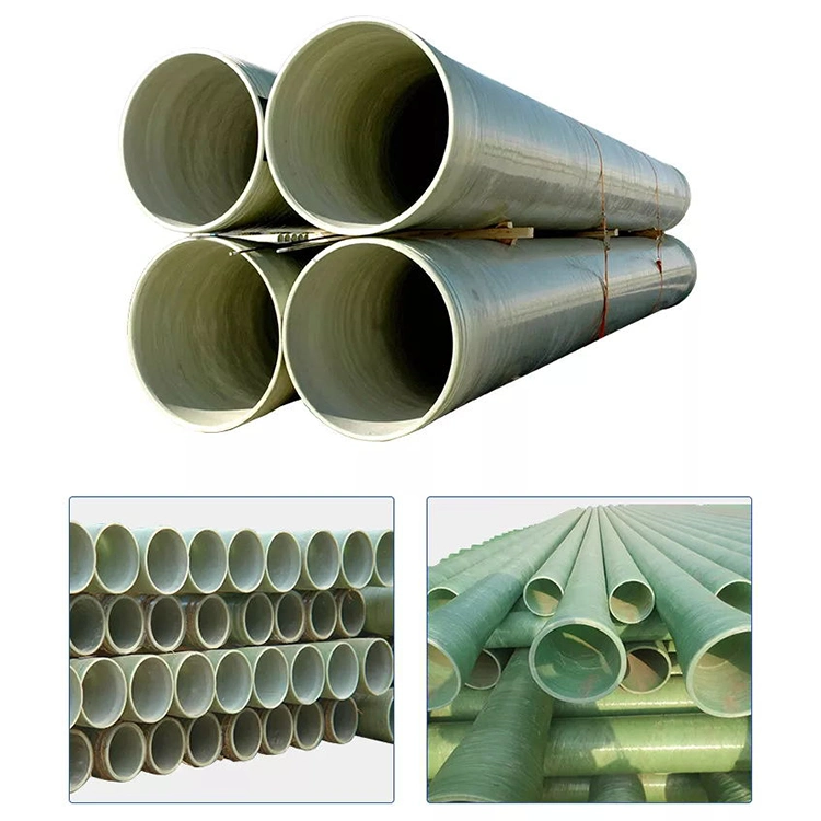 Wholesale GRP FRP Fiberglass Cylinder Composite Fabric Chemical Water Pipes Price