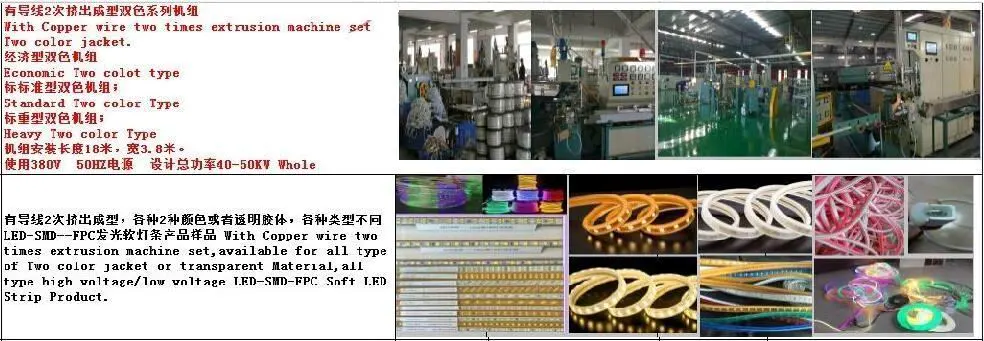 Plastic Extrusion Machinery Line for LED Light Strips &amp; PVC Pipes