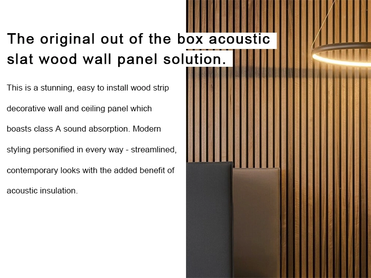 Latest Style Size Customized in Stock Wood Veneer Acoustic Panel for in Door Decoration