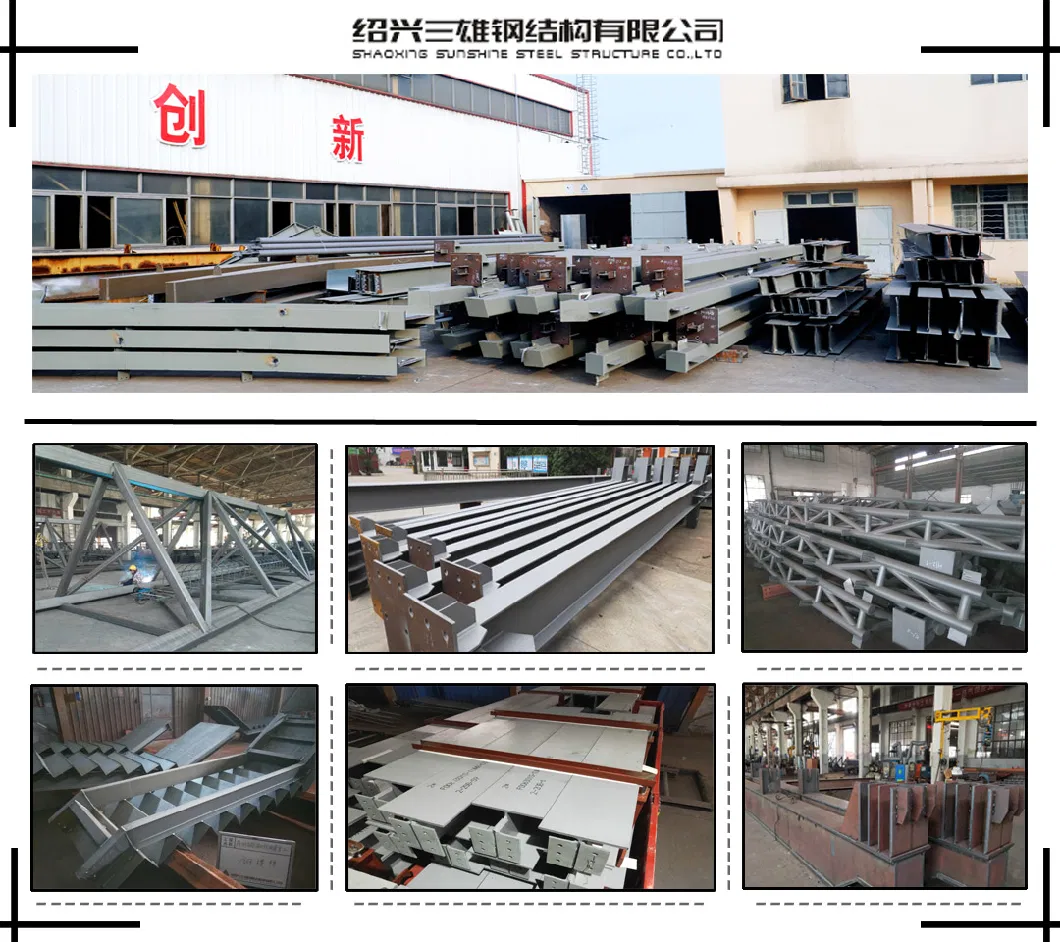 Customized Large Span Steel Structure with Easy Installation Workshop