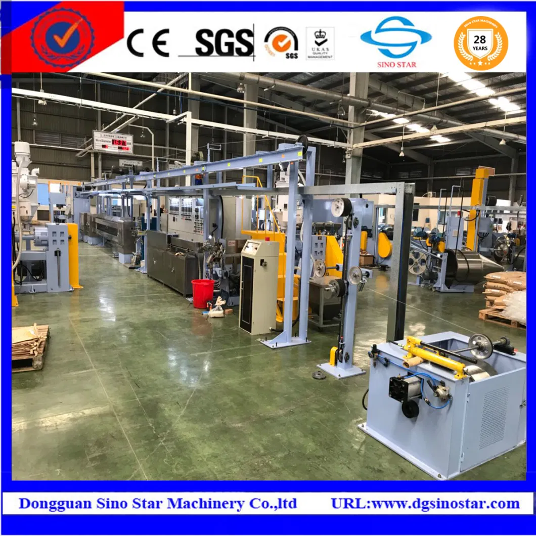 Single Layer Stripping High Speed Insulation Cored Wire Cable Extrusion Line