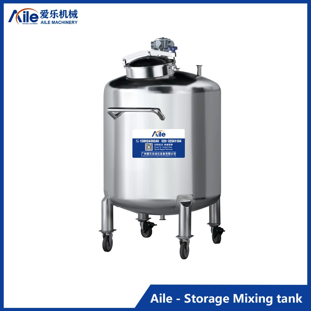 SS316L Oil Perfume Storage Tank Shampoo Cream Liquid Soap Storage Tank with Mixing Motor and Liquid Level Sensor Provided