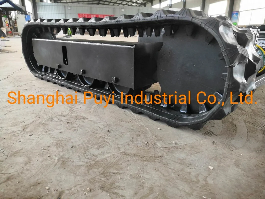 Electronic Moving Chassis Rubber Track Crawler System 700kgs