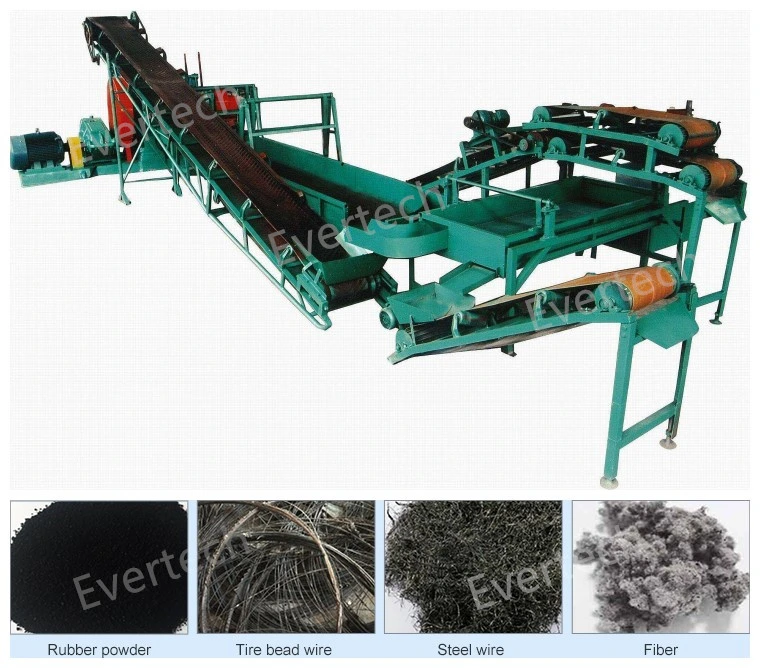 Waste Tire Recycling Machine Equipment Semi-Automatic Powder Production Line