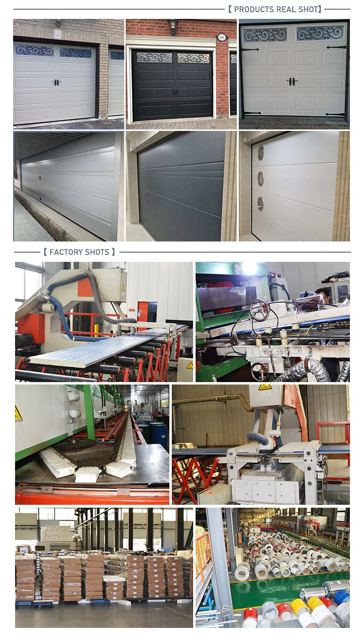 Single Skin Garage Door Panels Production Line 16X8 PVC Garage Door Sandwich Panel for Sectional Doors