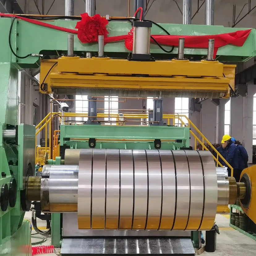 Steel Plate Steel Strip Rewinding Slitting Production Line Coil Slitting Machine Customized