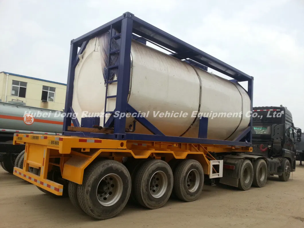 20FT Acrylic Acid ISO Tank for Storage Road Transport Propenoic Acid (Formula C3H4O2; Molecular CH2CHCOOH)