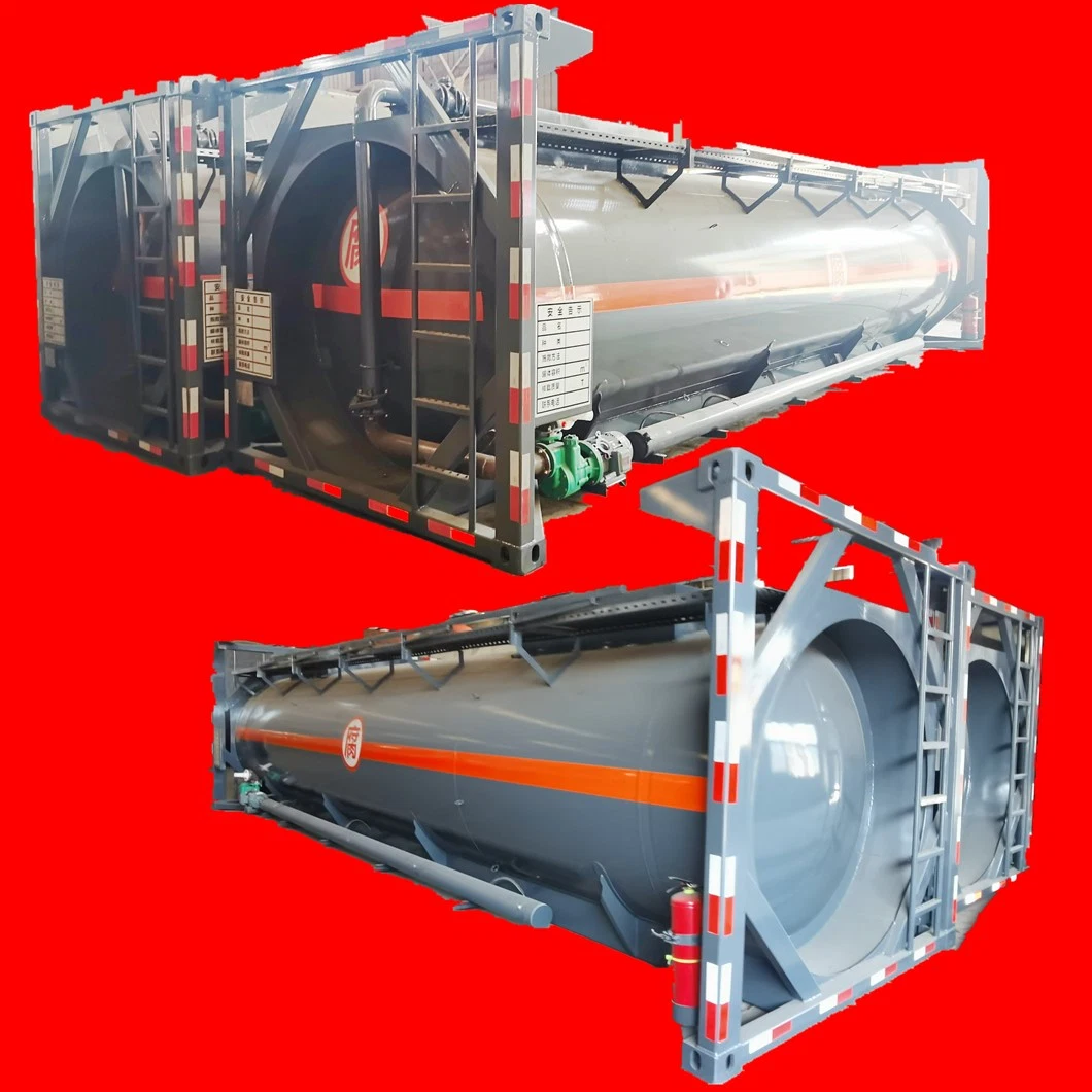 30FT Un 2031 Portable Tank for Corrosive Concentrated Nitric Acid Hno3 (Pure Aluminium Tank 22CBM)