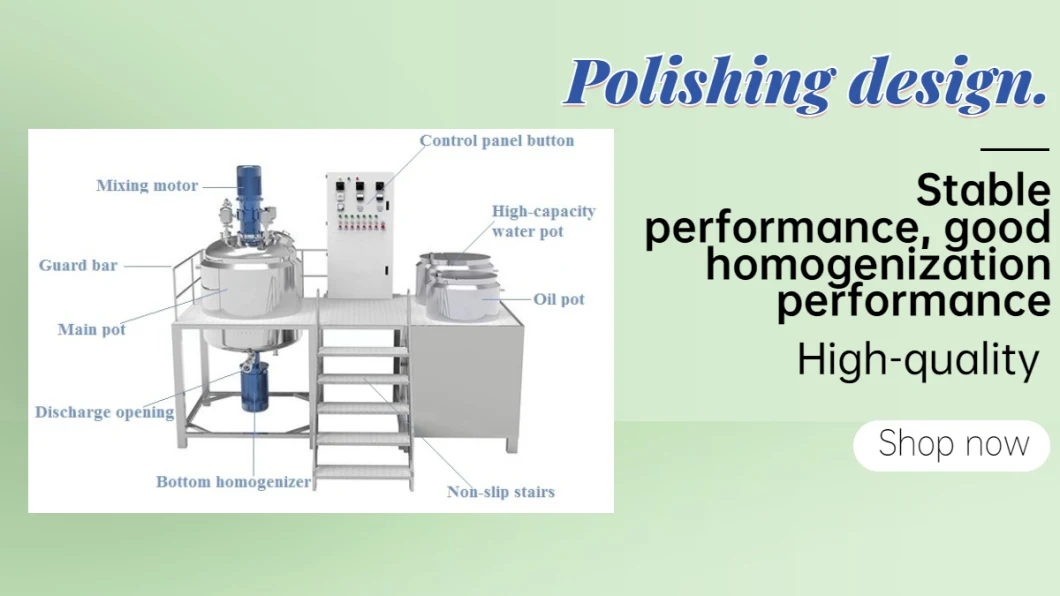 Soap Making Machine Homogenizer Automatic Toothpaste Detergent Mixing Tank 3000L