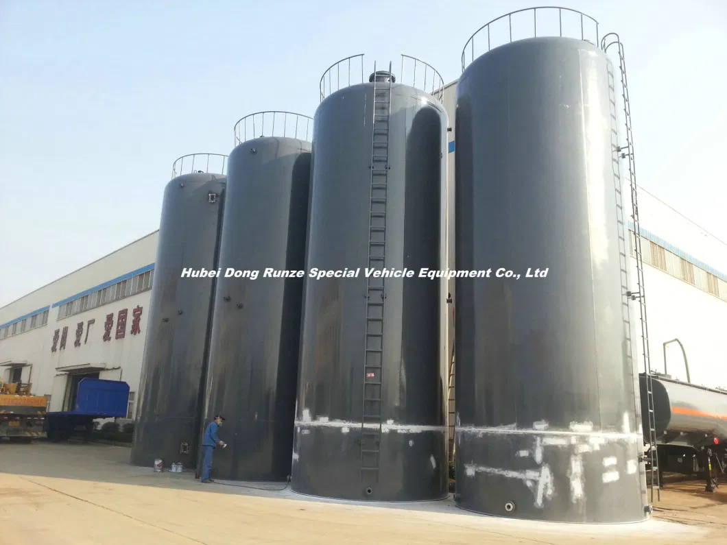 Sodium Hypochlorite Acid Storage Tank 100m3 for Storage HCl (max 35%) , Naoh (50%) , Naclo (15%) H2O2 (30%) Hf (48%)
