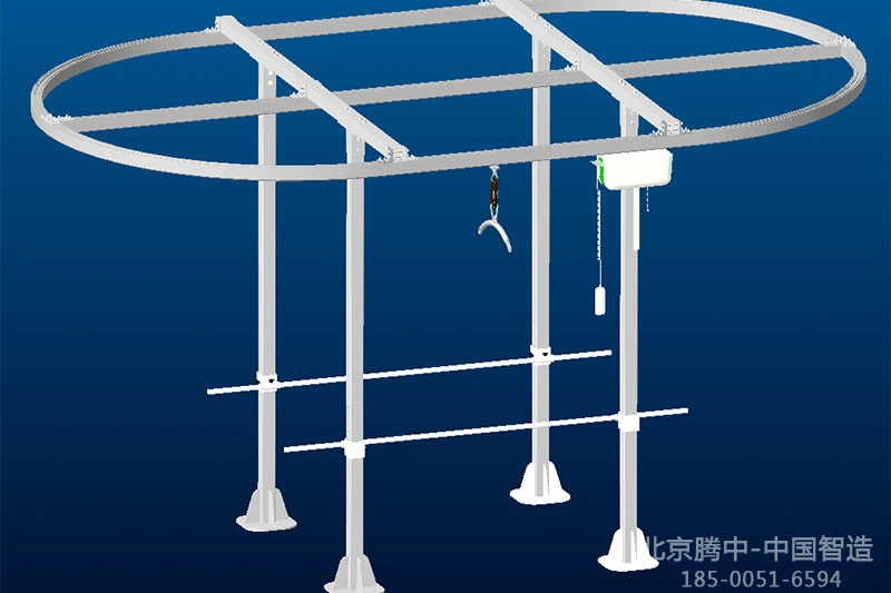Ceiling Lift System for Transferring, Overhead Track Assisted Moving Equipment