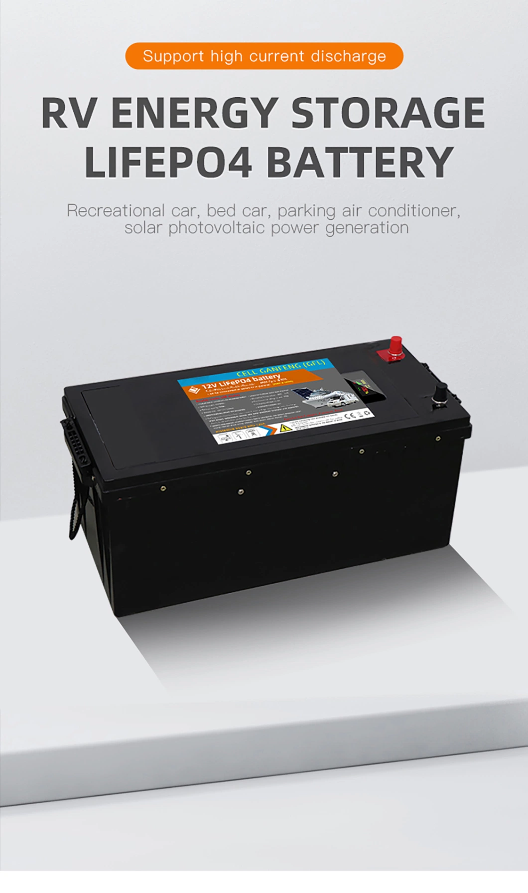 Customized High Capacity 24V Lithium Battery Pack for RV and Solar 100ah 120ah 150ah 200ah 250ah Lithium Battery Pack