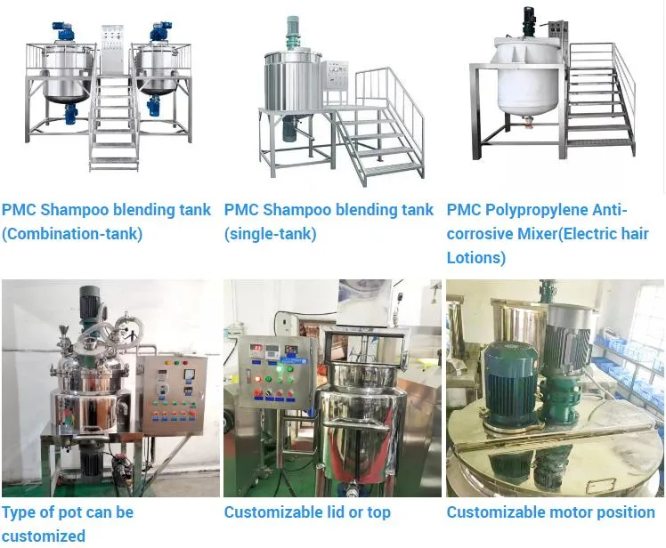 Stainless Steel Tank Body Wash Making Machine Shampoo Mixing Tank