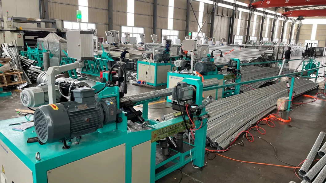 Galvanized Steel Spiral Pipe Corrugated Tube Making Machine