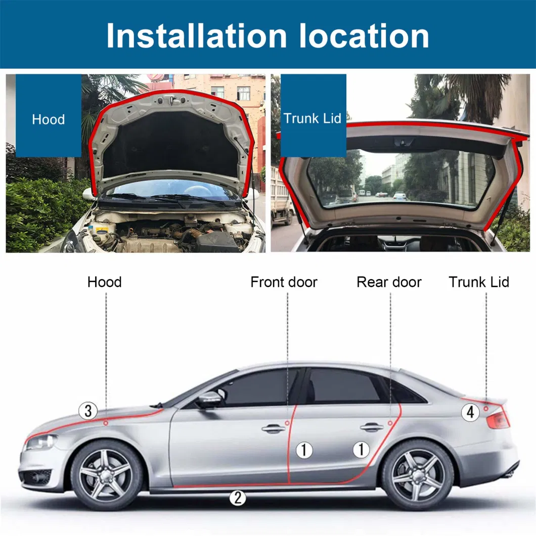 EPDM Products Door Waterproof Rubber Seal Strip