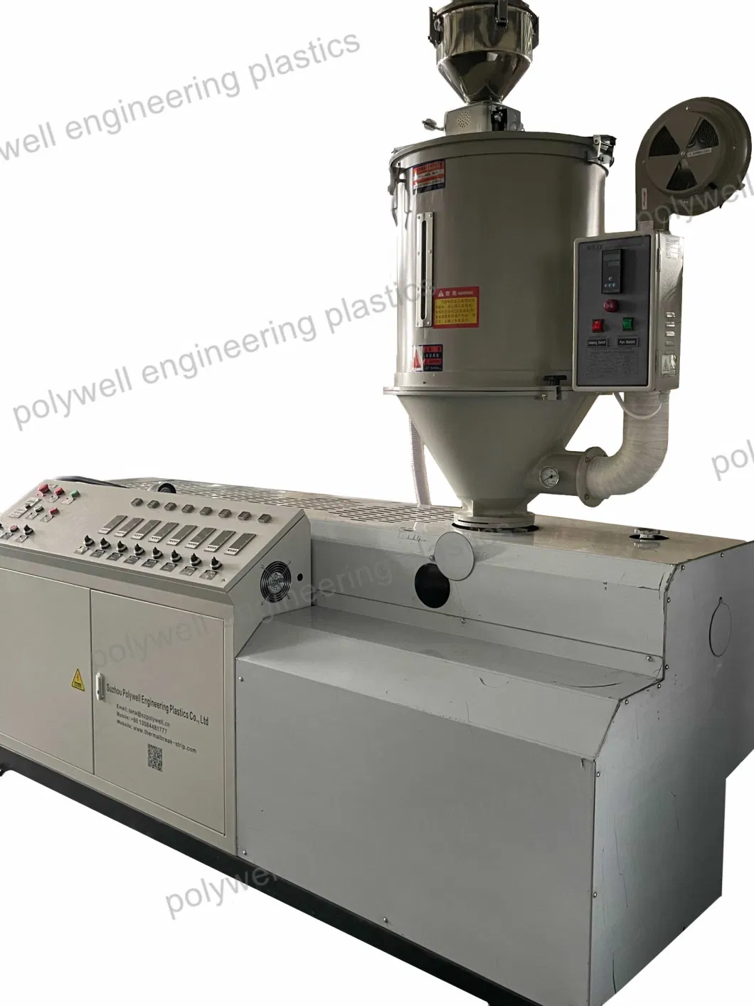 Polyamide Thermal Break Strips Extruding Machine Single Screw PA66 GF25 Pipe Production Line