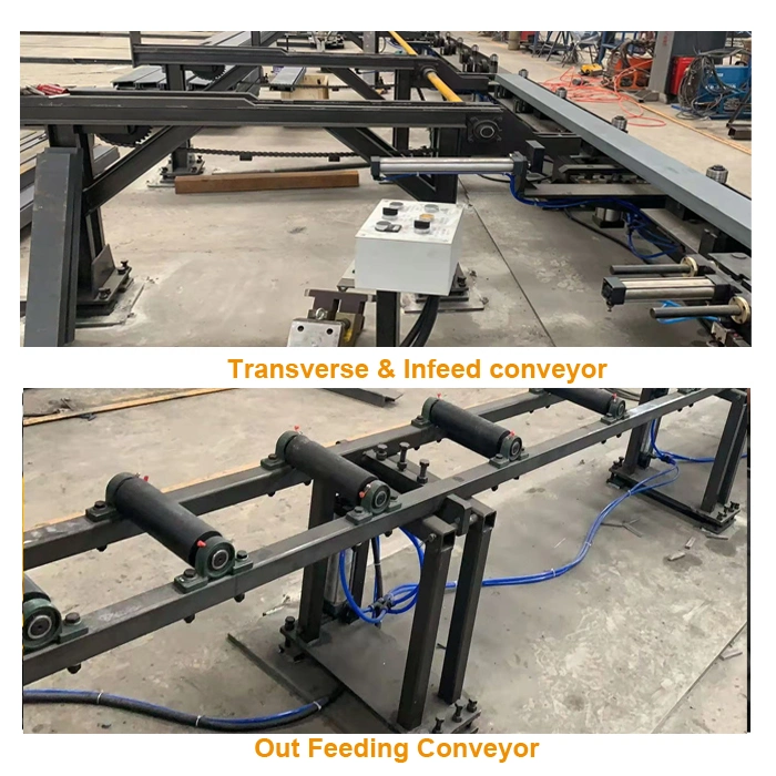 CNC Channel Steel Punching Marking and Shearing Production Line with Servo Motor Feeding System