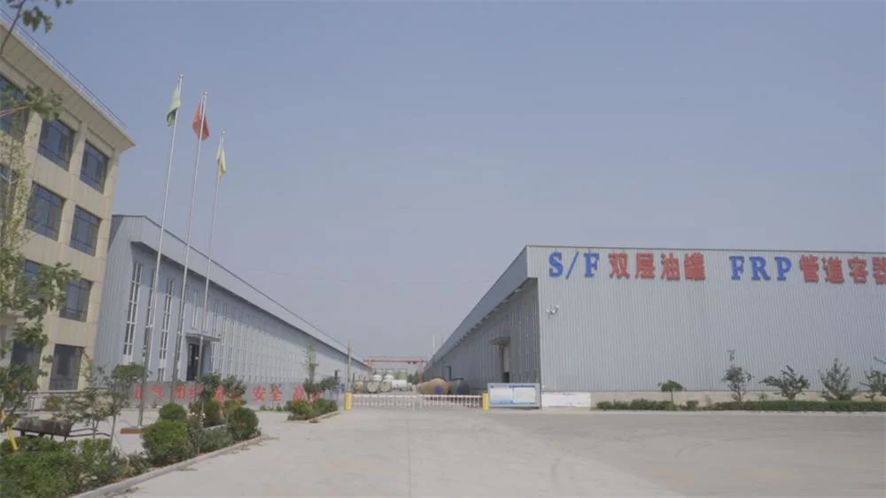 FRP Fiberglass Sulfuric Acid H2so4 Storage Tank Vessel