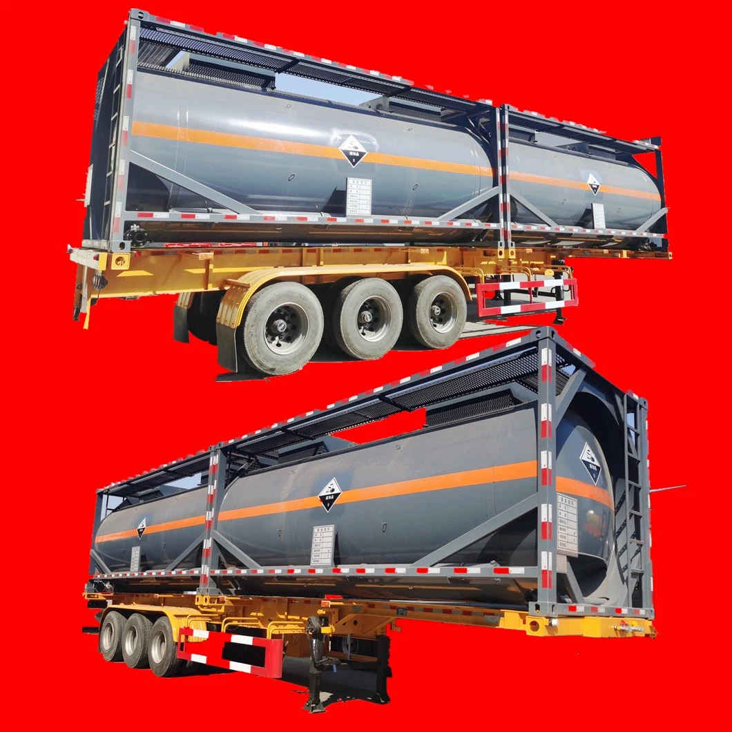 30FT Un 2031 Portable Tank for Corrosive Concentrated Nitric Acid Hno3 (Pure Aluminium Tank 22CBM)