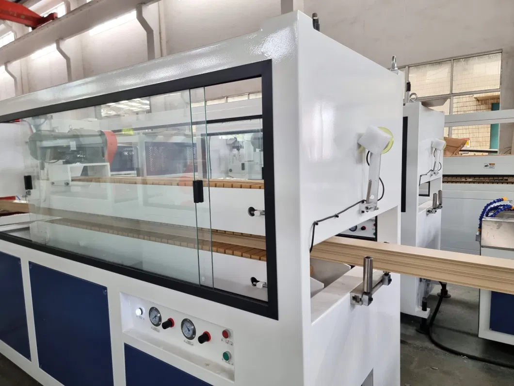 HDPE PP PVC PE WPC UPVC Seal Strip Window Frame Louver Shutter/Marble Door Plate Panel Profile Machine Extruder Manufacturers Extrusion Production Line