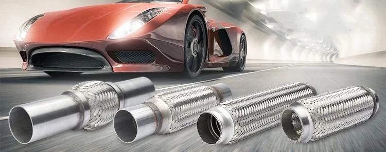Auto Exhaust Flexible Pipe Outer Braid Corrugation 50*100 Aftermarket Exhaust System