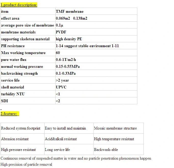 Microfiltration Membrane Module System for Industrial Wastewater Treatment