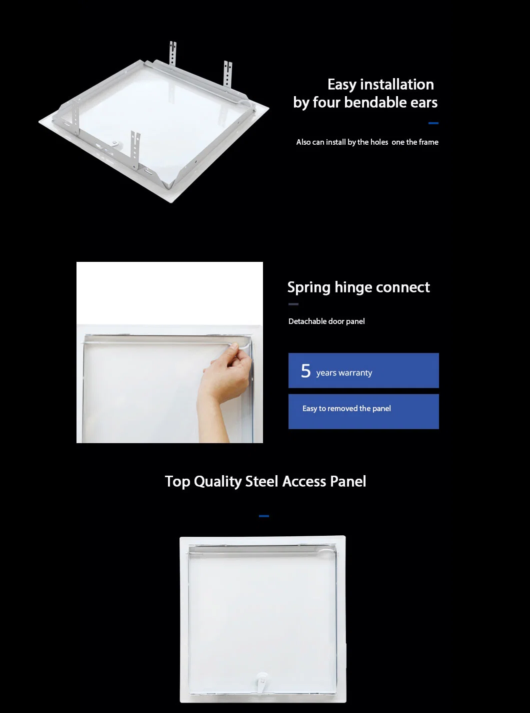 Ceiling Metal Access Door Access Panel Size 600X600mm with Lock