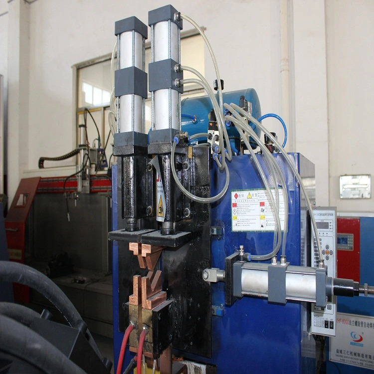 Steel Strip Flange Automatic Welding Machine Round Wind Pipe Supporting Equipment