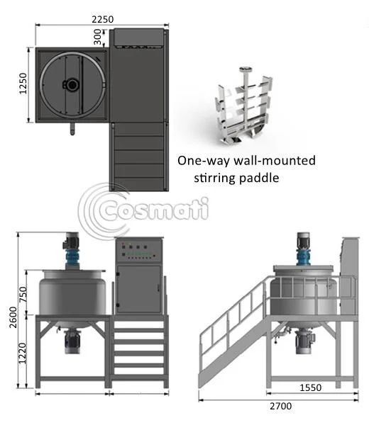 Chemical Liquid Soap Mixing Tank Making Machine