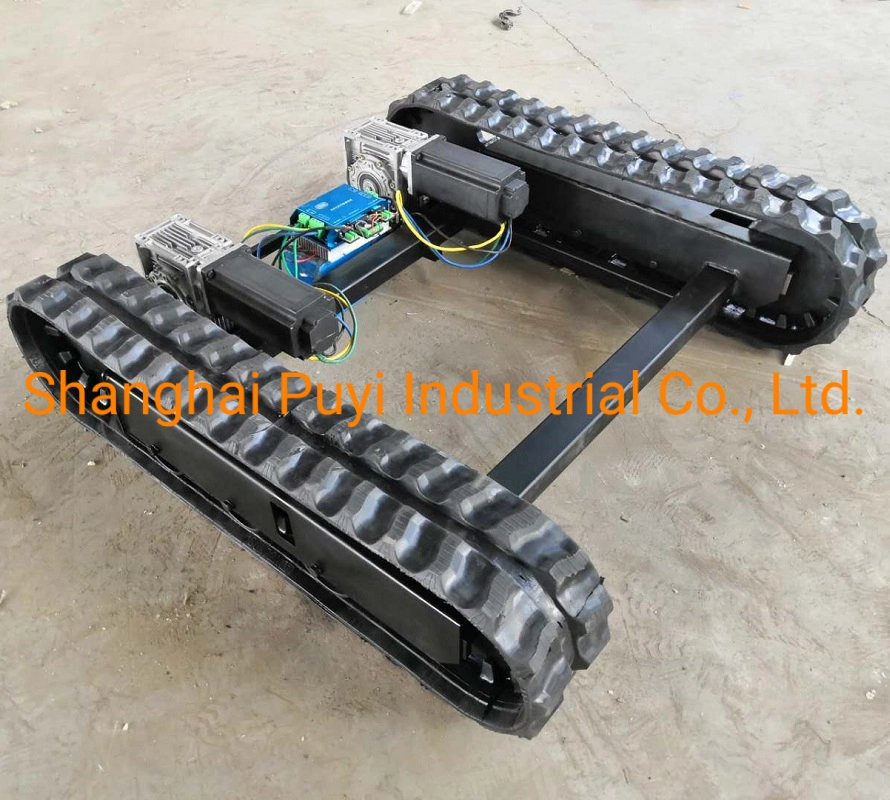 Electronic Moving Chassis Rubber Track Crawler System 700kgs