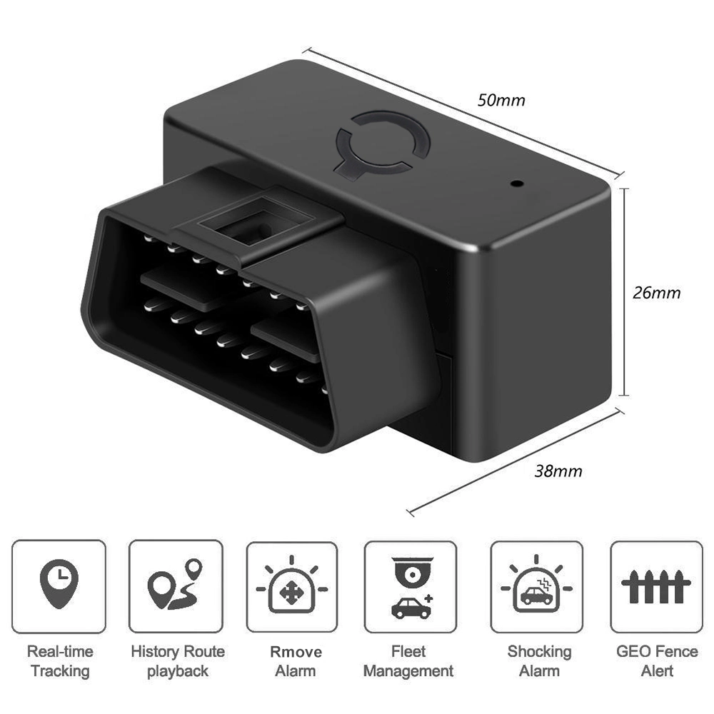 Vodasafe Mini 2g OBD II GPS GPRS GSM Tracker Positioning Device for Cars Vehicles Trucks