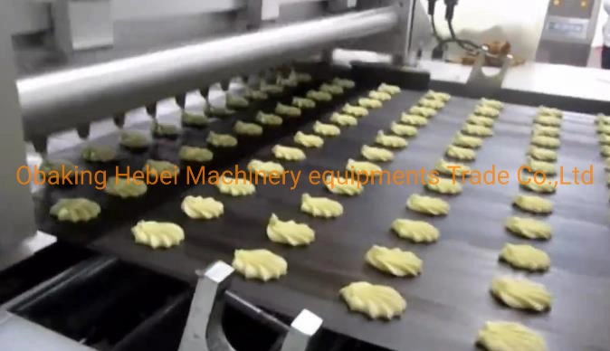 Full Automatic Sliced Cookies Extruding Machine Line with High Speed Sonic Slicer