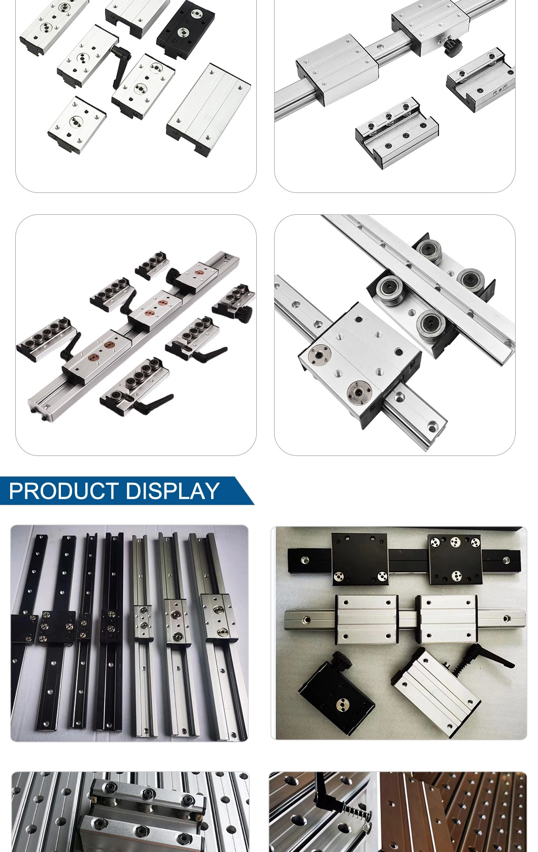 Furniture Guide Track Slider Double Axis Roller Silent Rail Drawer Track Osg10 Osg30 Osg35uu