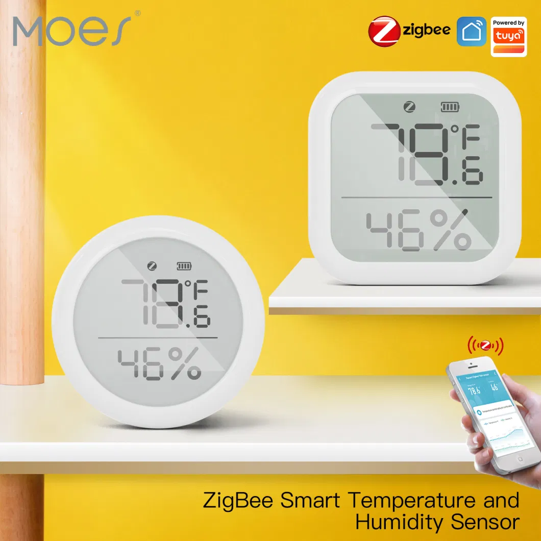 Smart Home Zigbee 3.0 Temperature and Humidity Sensor Probe Tuya Automation Devices Wireless Remote Control Alexa Google Home