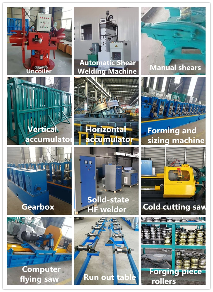 Round Steel Carbon Steel Pipe Making Machine Making Line