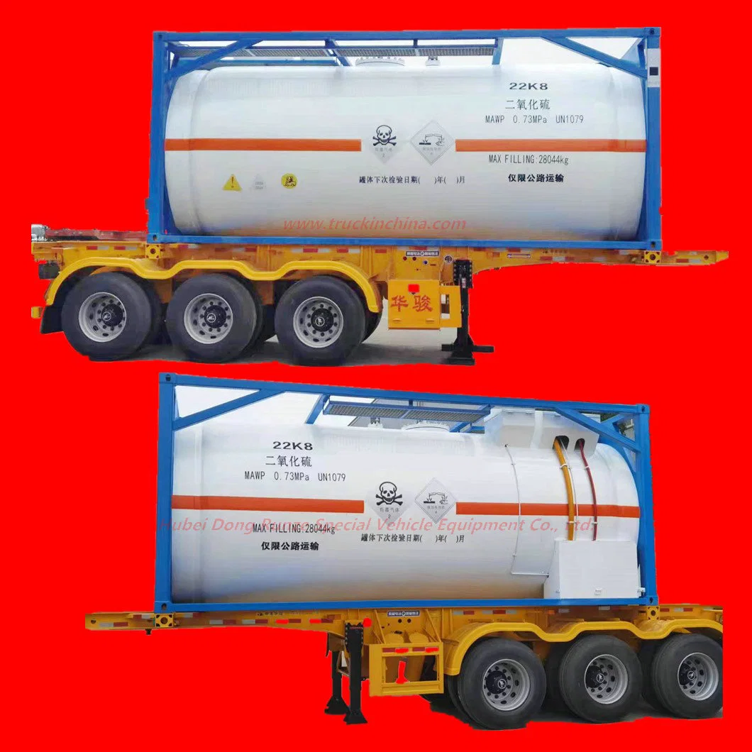 30FT Un 2031 Portable Tank for Corrosive Concentrated Nitric Acid Hno3 (Pure Aluminium Tank 22CBM)