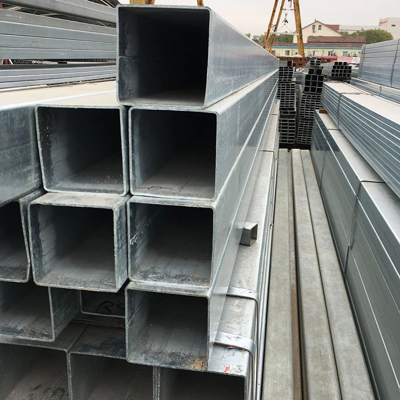 China Hot Sale Low Price Q235A Q235B Q345 70mm&times; 70mm Galvanized Square Tube Hollow Steel Pipe Tube