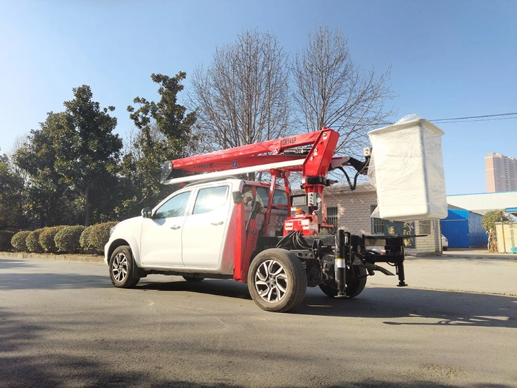 Pickup Truck Lifting Platform Aerial Operating Vehicle Telescopic Boom Car Lifting Platform