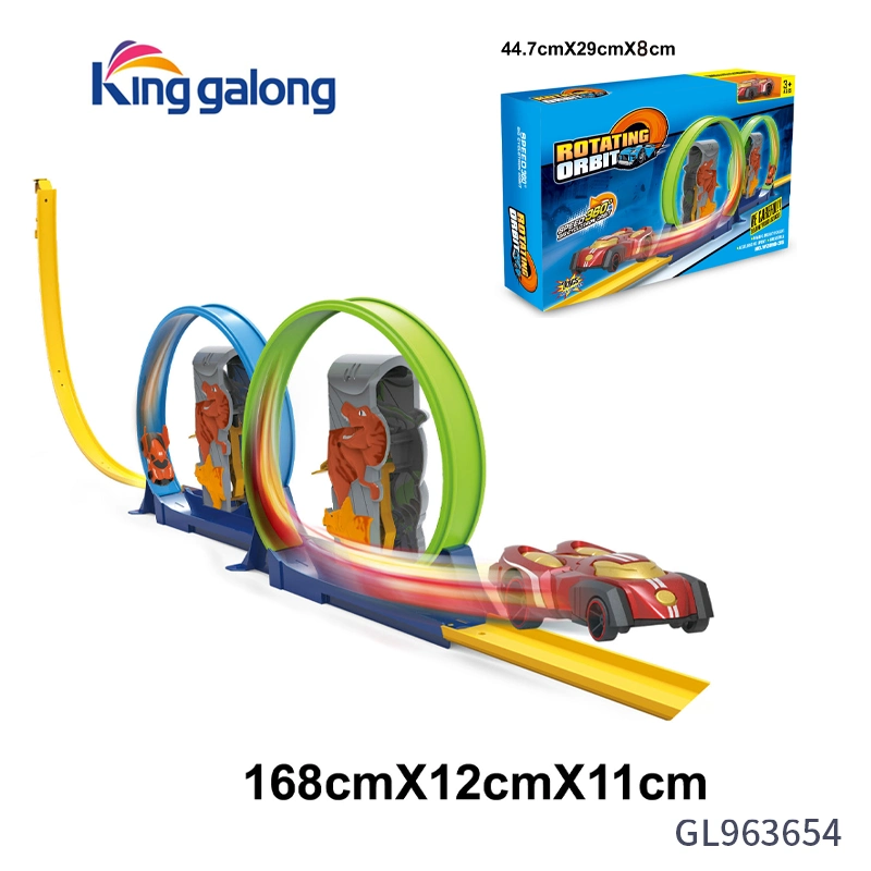 2022 Amazon Hot Sale Flexible Assembly Catapult Alloy Car Track Play Toys Car Set for Kids