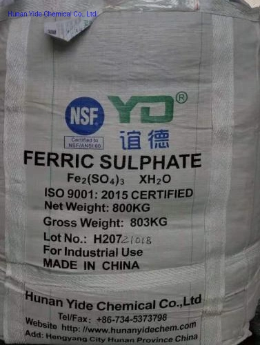 Sulfato De Hierro (FERRICO) Yide Brand NSF Certificacion for Remove Heavy Metals in Water Treatment