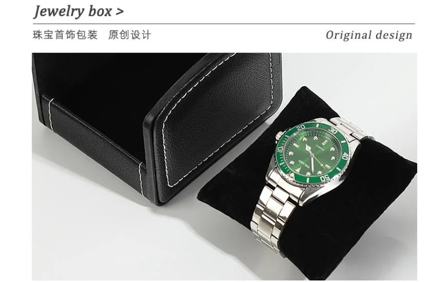 Wholesale Watch Set Packing PU Paper Box Multiple Styles Size Support Customize Watch Packaging Valentine Gift Jewelry Box with Soft Cushion