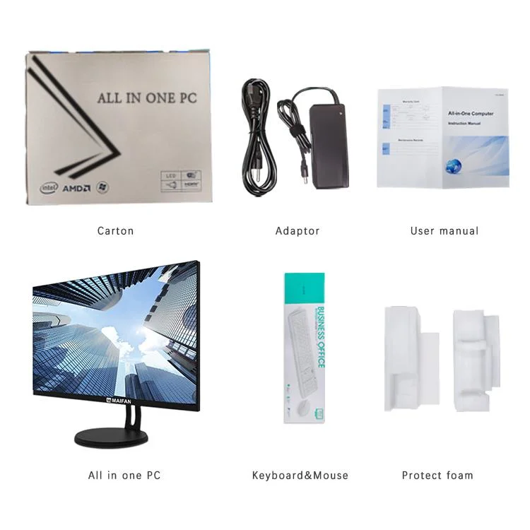 Fashion Design Professional OEM Factory All in One PC Computer with DVD ROM Binocular and Camera on Top