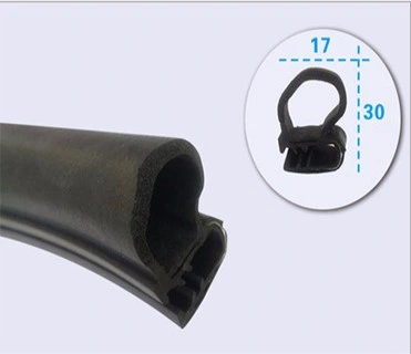 EPDM Rubber Composite Sealing Strip Gasket with Metal for Auto/Cabinet Door