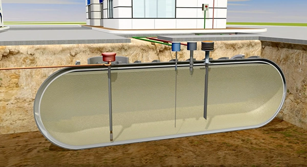 Double Wall Underground Storage Diesel and Gasoline Fuel Tank